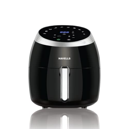 Havells Grande Air Fryer with Aero Crisp Technology, 6.5 Litre Large Pan Capacity, 10...