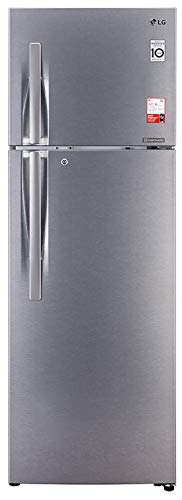 LG 335 L 3 Star Inverter Frost-Free Double Door Refrigerator (GL-T372JDS3, Dazzle...