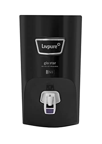 Livpure Glo Star RO+In-Tank UV+UF+Mineraliser - 7 L Storage, 15 LPH Water Purifier...