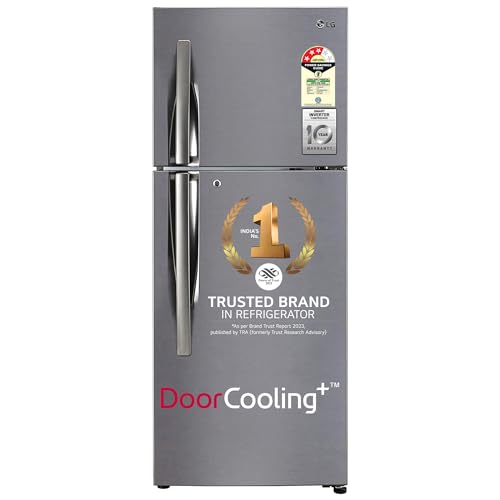 LG 242 L 3 Star Smart Inverter Frost-Free Double Door Refrigerator (GL-I292RPZX,...