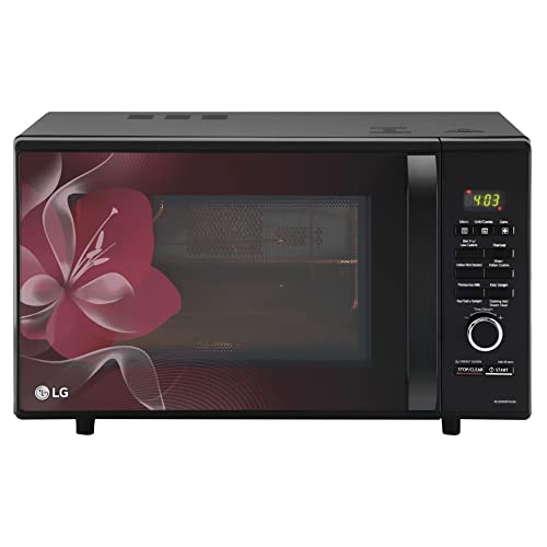 LG 28 L Charcoal Convection Microwave Oven (MJ2886BWUM, Floral, Diet Fry)