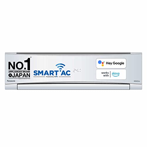 Panasonic 1.5 Ton 5 Star Wi-Fi Inverter Smart Split AC (Copper Condenser, 7 in 1...