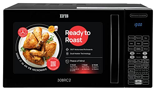 IFB 30 L Convection Microwave Oven (30BRC2, Black, With Starter Kit), Standard