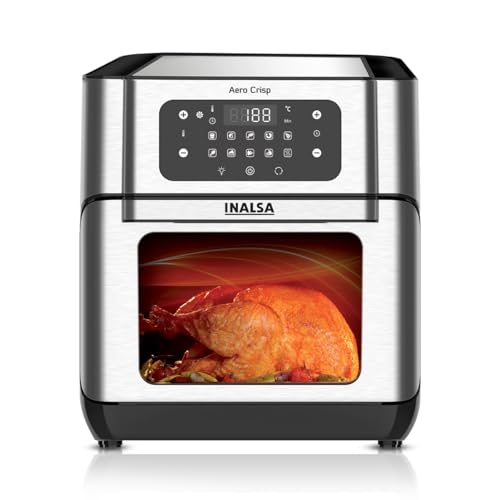 INALSA Airfryer for Home,12 Ltr Capacity, Family Rotisserie Oven, 10 Preset Menu,...