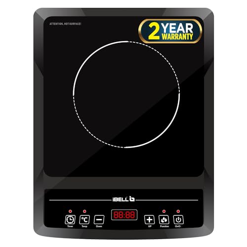 iBELL CROWN SLIM50 Induction Cooktop, 2000W, Auto Shut-Off, Overheat Protection...