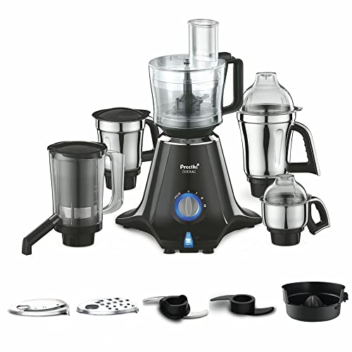 Preethi Zodiac Mg-218 Mixer Grinder for Kitchen, 5 Jars 750 Watt Mixie (3 Stainless...