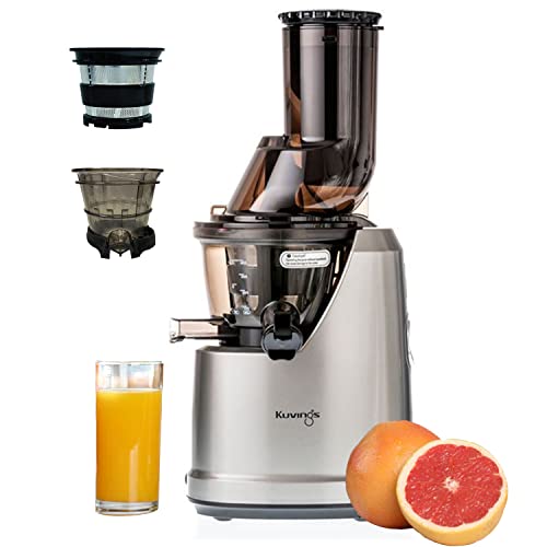 Kuvings B1700 Dark Silver Professional Cold Press Whole Slow Juicer with Smoothie &...