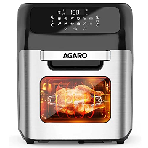 AGARO Regency Air Fryer For Home, 12L, Family Rotisserie Oven, 1800W, 9 Preset Menu,...