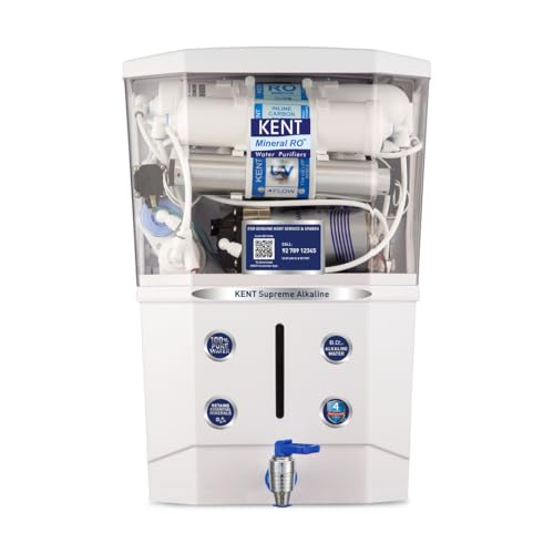 KENT Supreme Alkaline RO Water Purifier | 4 Years Free Service | ISI & NSF Certified...