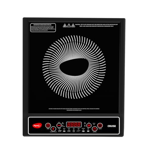 Pigeon by Stovekraft Cruise 1800 watt Induction Cooktop With Crystal Glass,7 Segments...