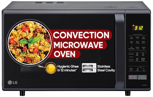 LG 28 L Convection Microwave Oven (MC2846BV, Black, Quartz Heater)