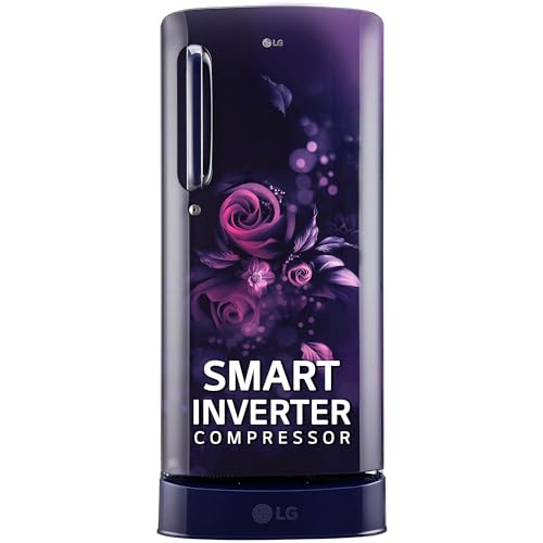 LG 185 L 5 Star Inverter Direct-Cool Single Door Refrigerator (GL-D201ABEU, Blue...