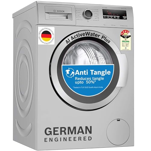 Bosch 7 kg 5 Star Fully-Automatic Front Loading Washing Machine (WAJ2416SIN, Silver,...