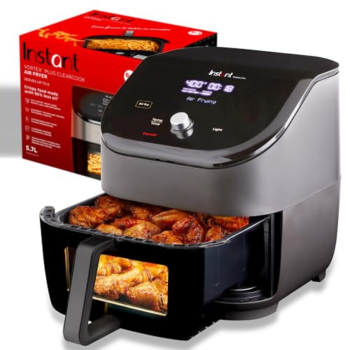 Instant Pot Air Fryer Vortex 6 Litre Clear Cook Touch Control Panel 360° Uses 95 %...