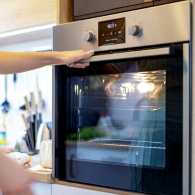 using built-in-oven for baking