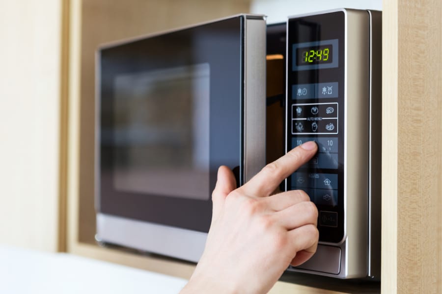 using microwave oven